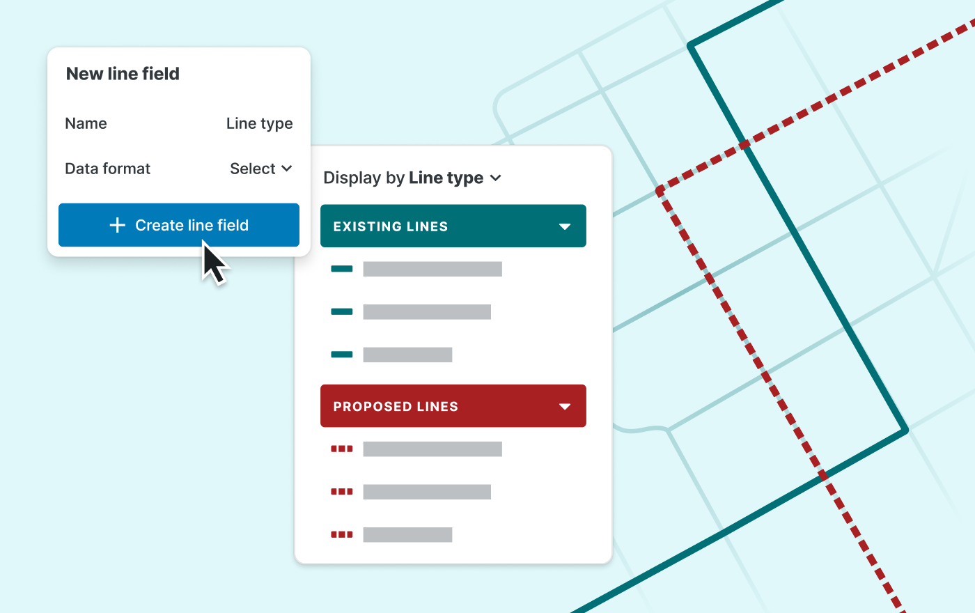 Custom line fields