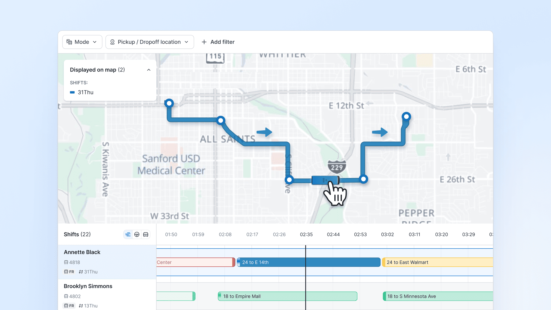 Fixed-route