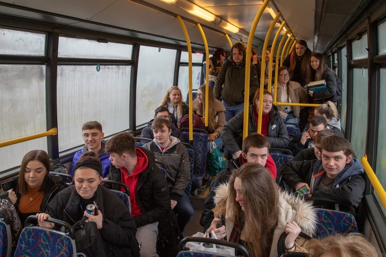 crowded bus