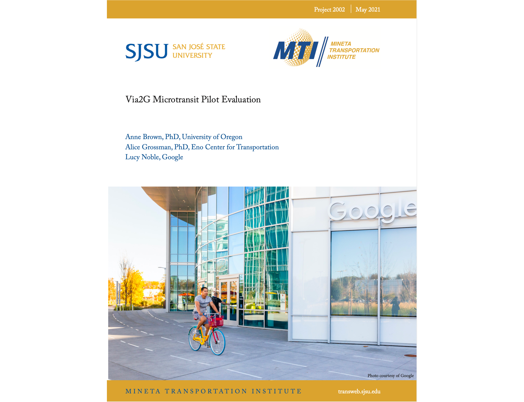 Via2G Microtransit Pilot Evaluation
