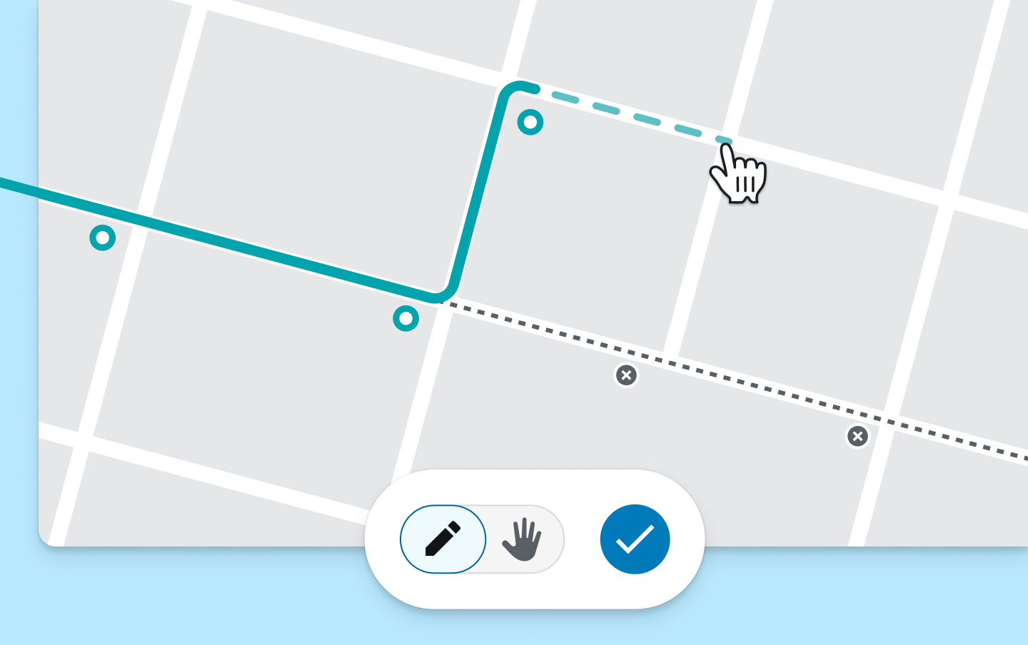 Route drawing mode (1)