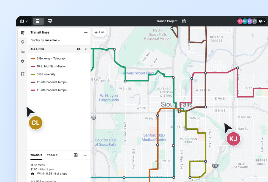 Via-fixed-route-plan