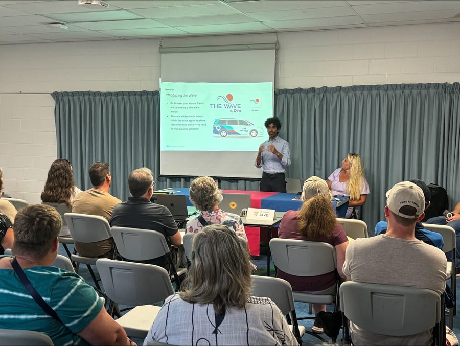 Heather Pihulak and Via hosting a community engagement event