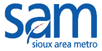 SAM (Sioux Area Metro) logo